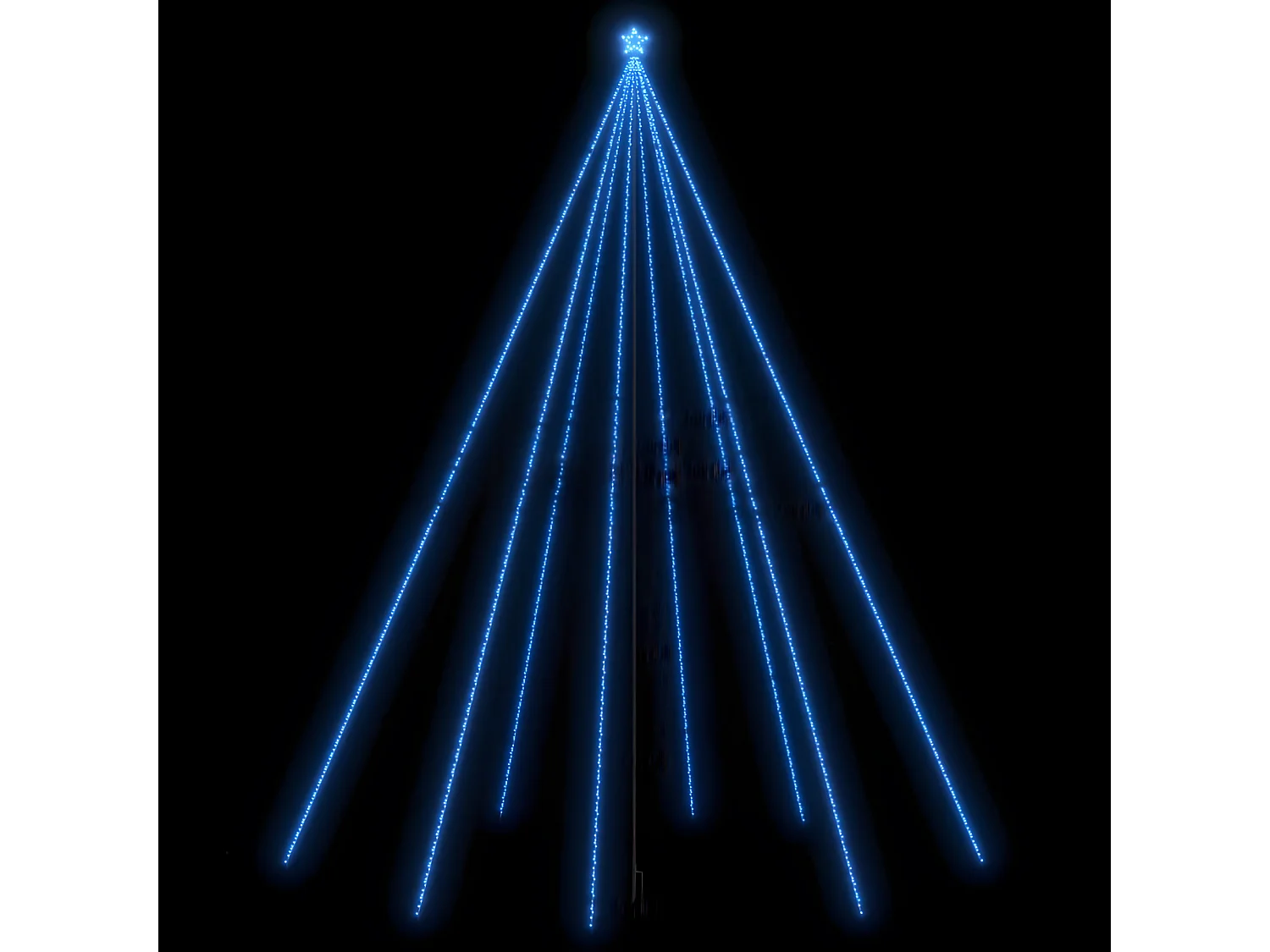 Lumières d'arbre de No?l Int/Extérieur 1300 LED bleues 8 m