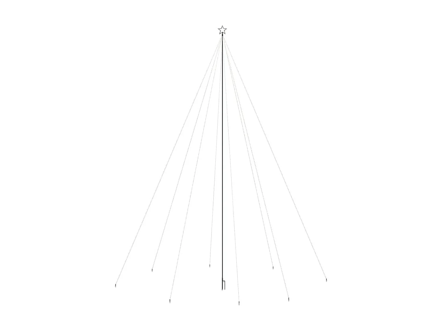 Lumières d'arbre de No?l Int/Extérieur 1300 LED bleues 8 m