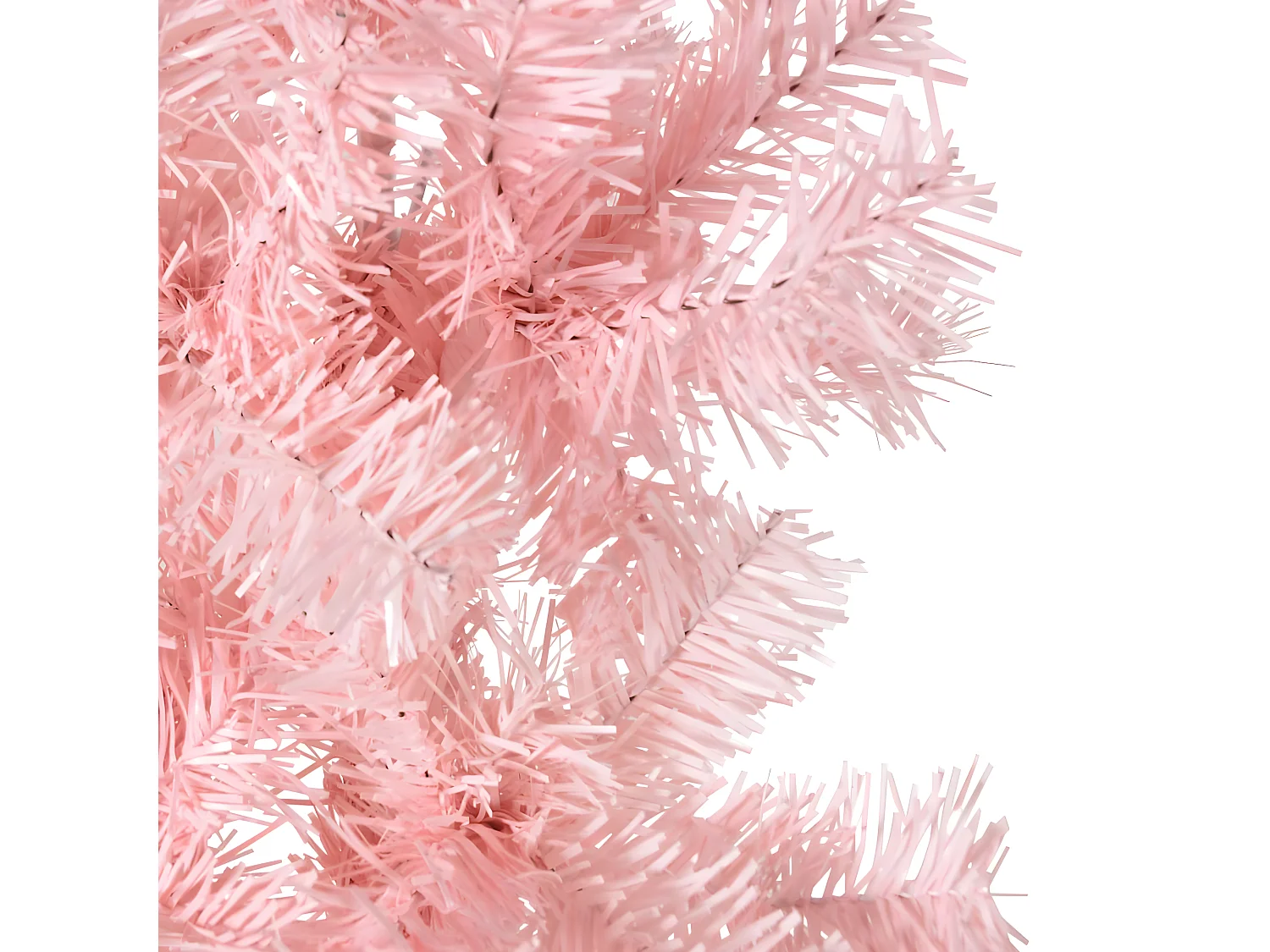 Albero di Natale artificiale mezzo sottile con supporto Rosa 240 cm