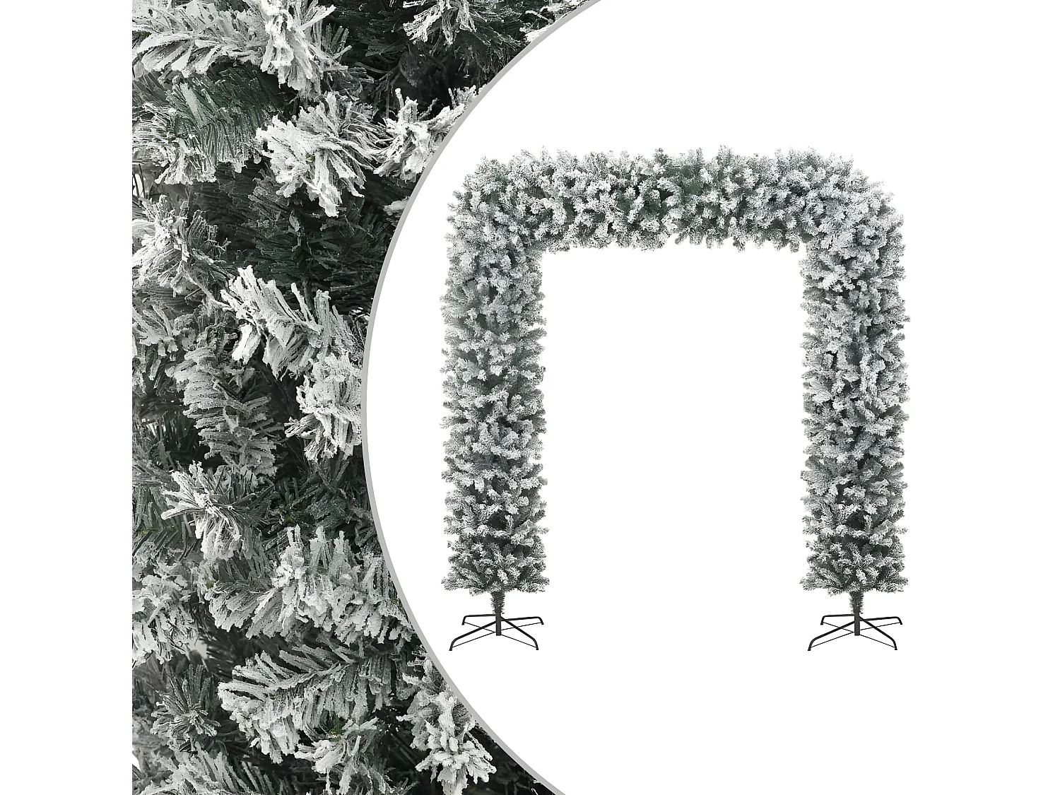 Arche de sapin de No?l à flocons de neige 240 cm