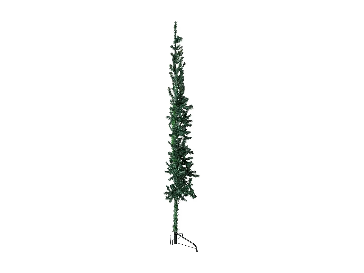 Demi sapin de No?l artificiel mince avec support Vert 120 cm