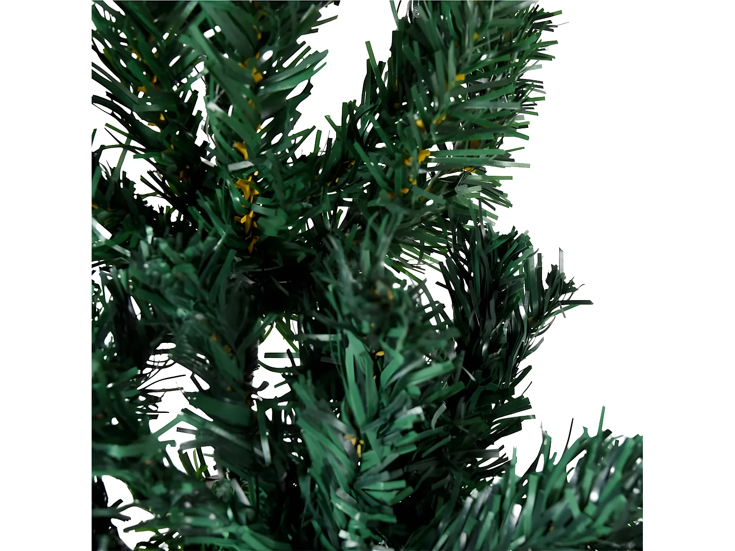 Demi sapin de No?l artificiel mince avec support Vert 210 cm