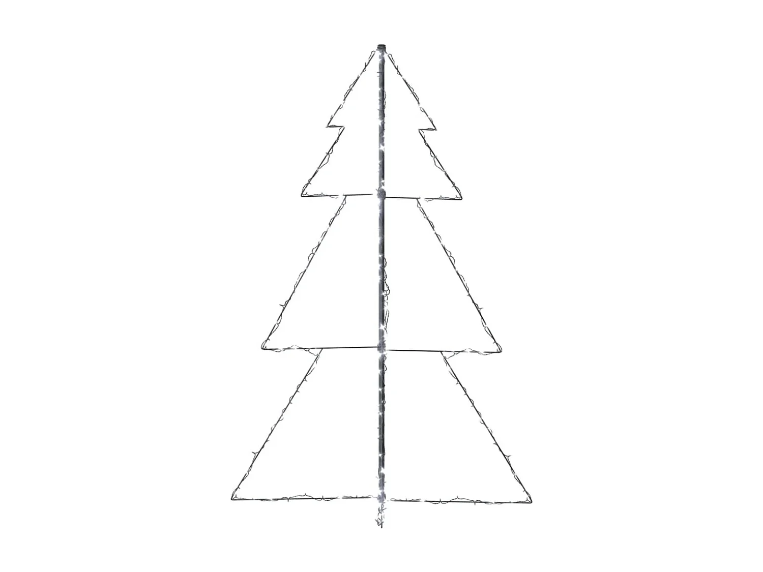 Árvore de Natal 200 LED interior/exterior 98x150 cm