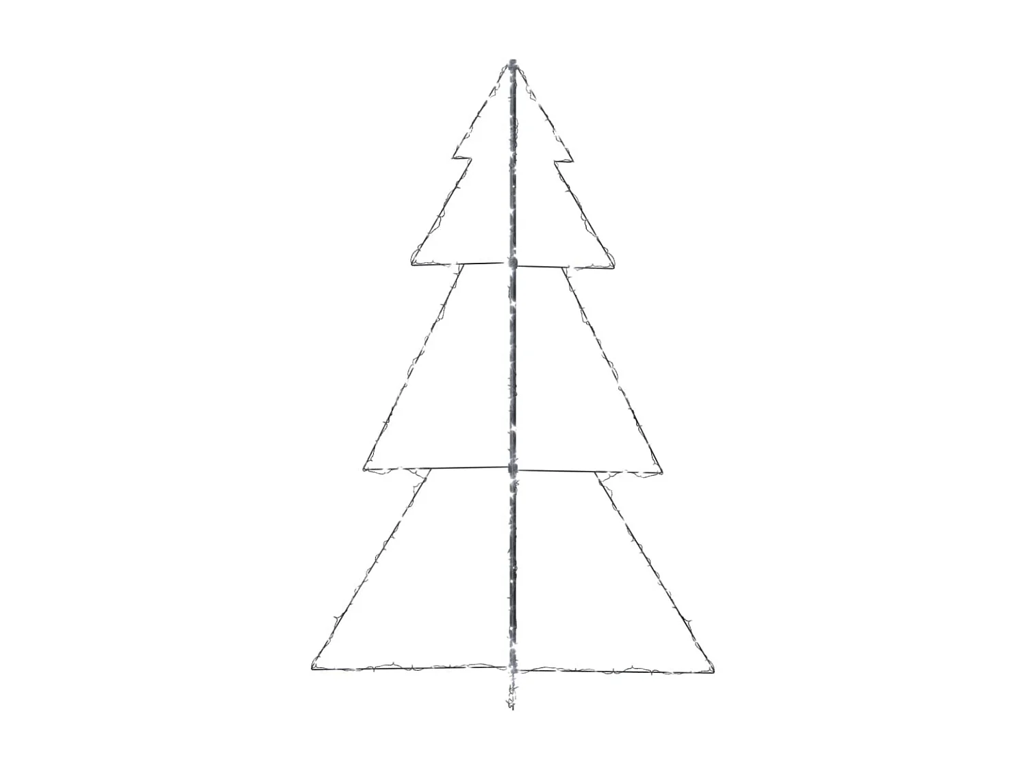Arbre de No?l c?ne 240 LED d'intérieur/d'extérieur 118x180 cm