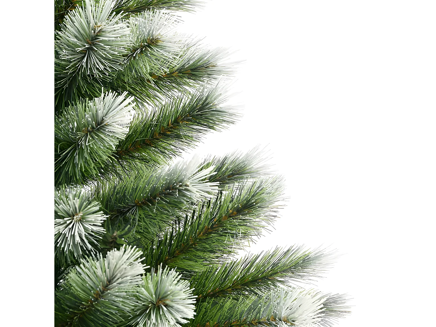 Albero di Natale artificiale snodabile con neve floccata 120 cm