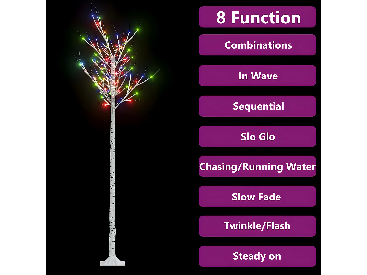 Sapin de No?l 200 LED colorées Saule 2,2 m Int/Ext