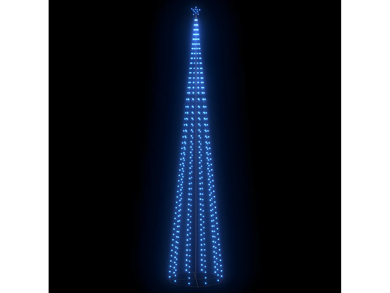 Sapin de No?l c?ne 752 LED bleues Décoration 160x500 cm