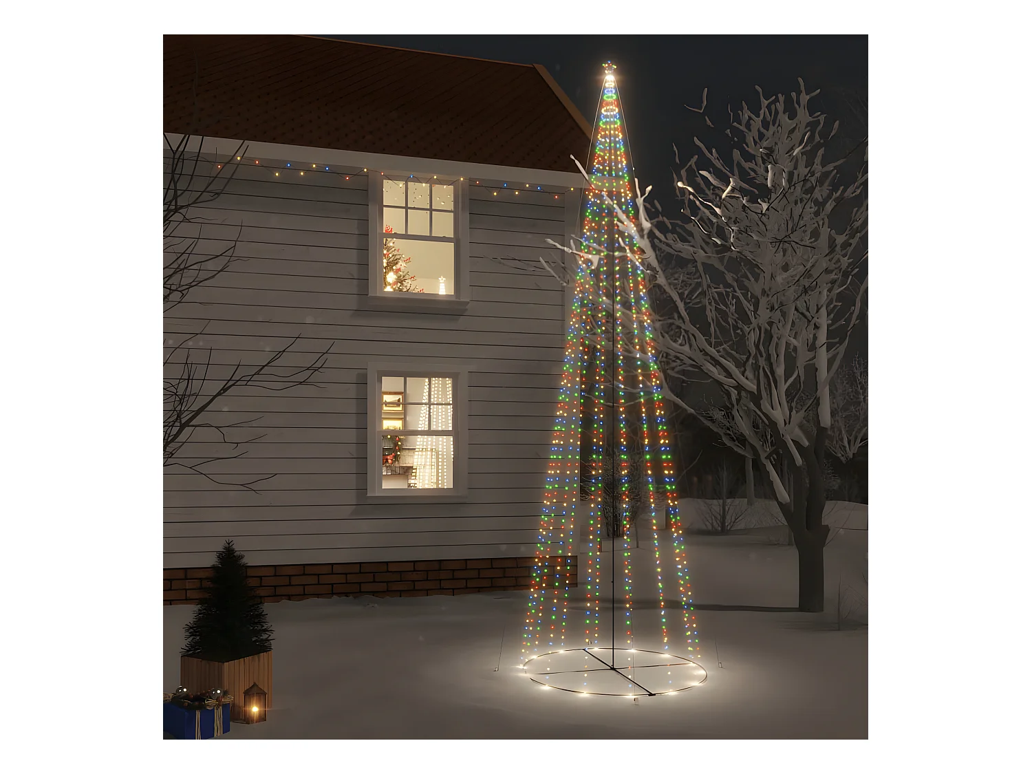 Kerstboom 1134 Kleurrijke LED's 230x800 cm