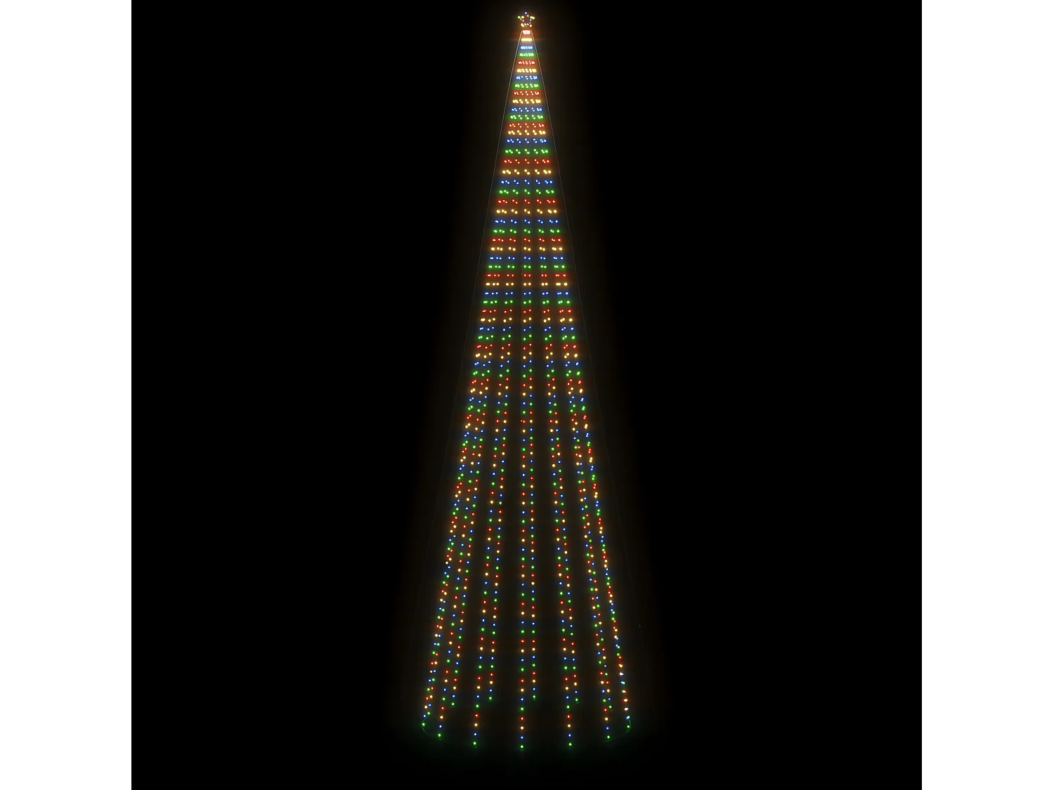 Arbre de No?l c?ne 1134 LED Colorées 230x800 cm