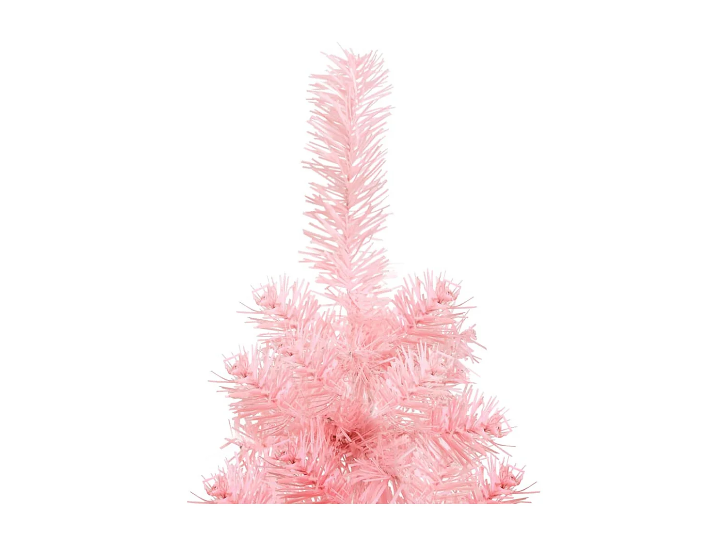 Demi sapin de No?l artificiel mince avec support Rose 180 cm