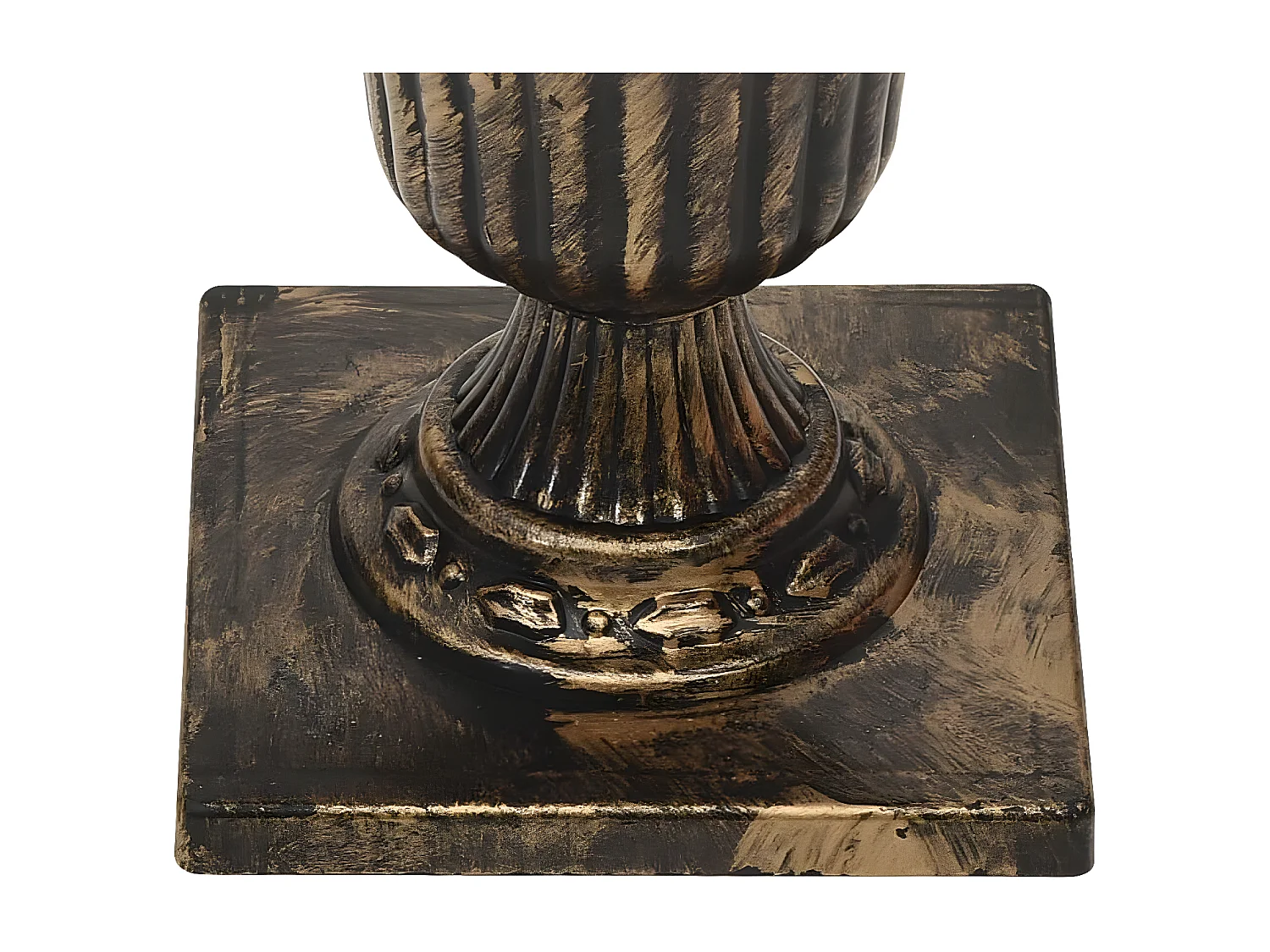 Árvore de Natal helicoidal pré-iluminada com vaso branco 120 cm PVC