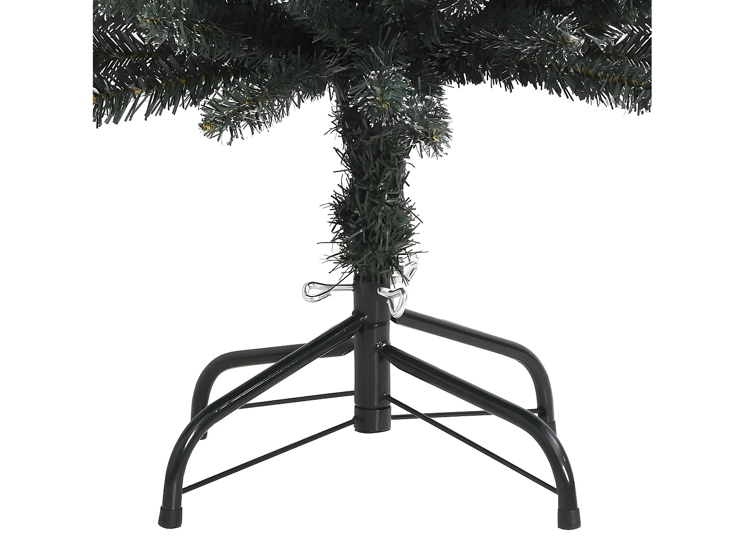 Sapin de No?l artificiel mince avec support Vert 240 cm PVC