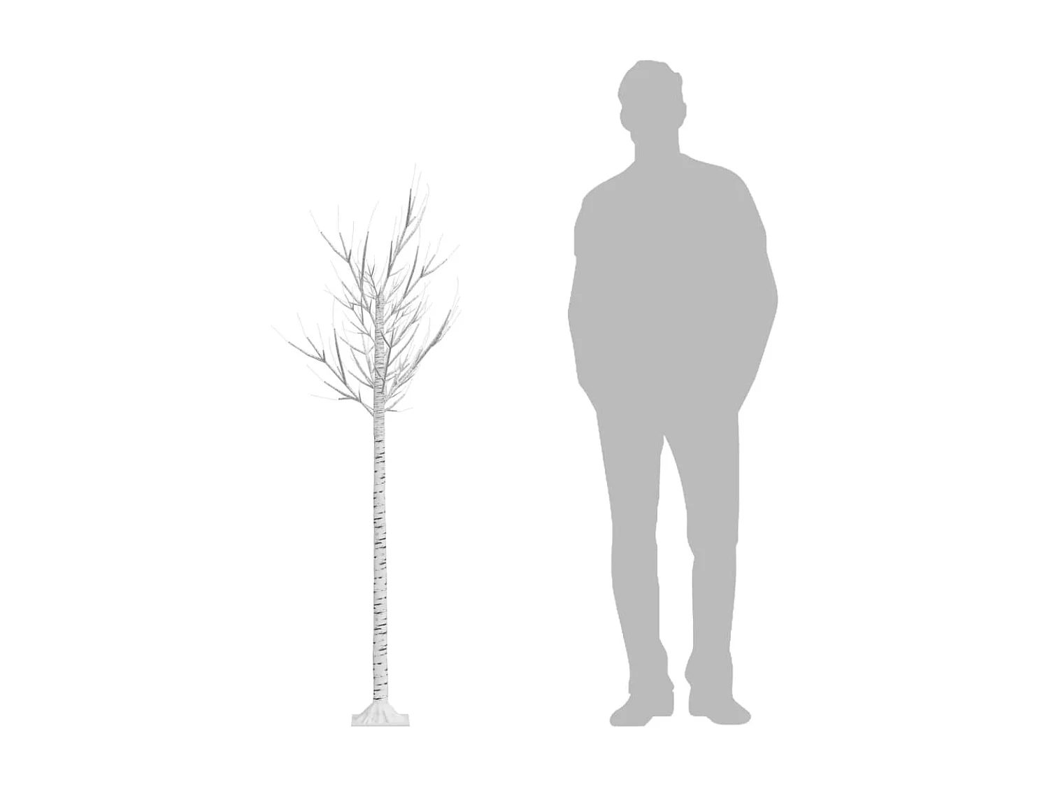 Sapin de No?l 180 LED bleues Saule 1,8 m Int/Ext