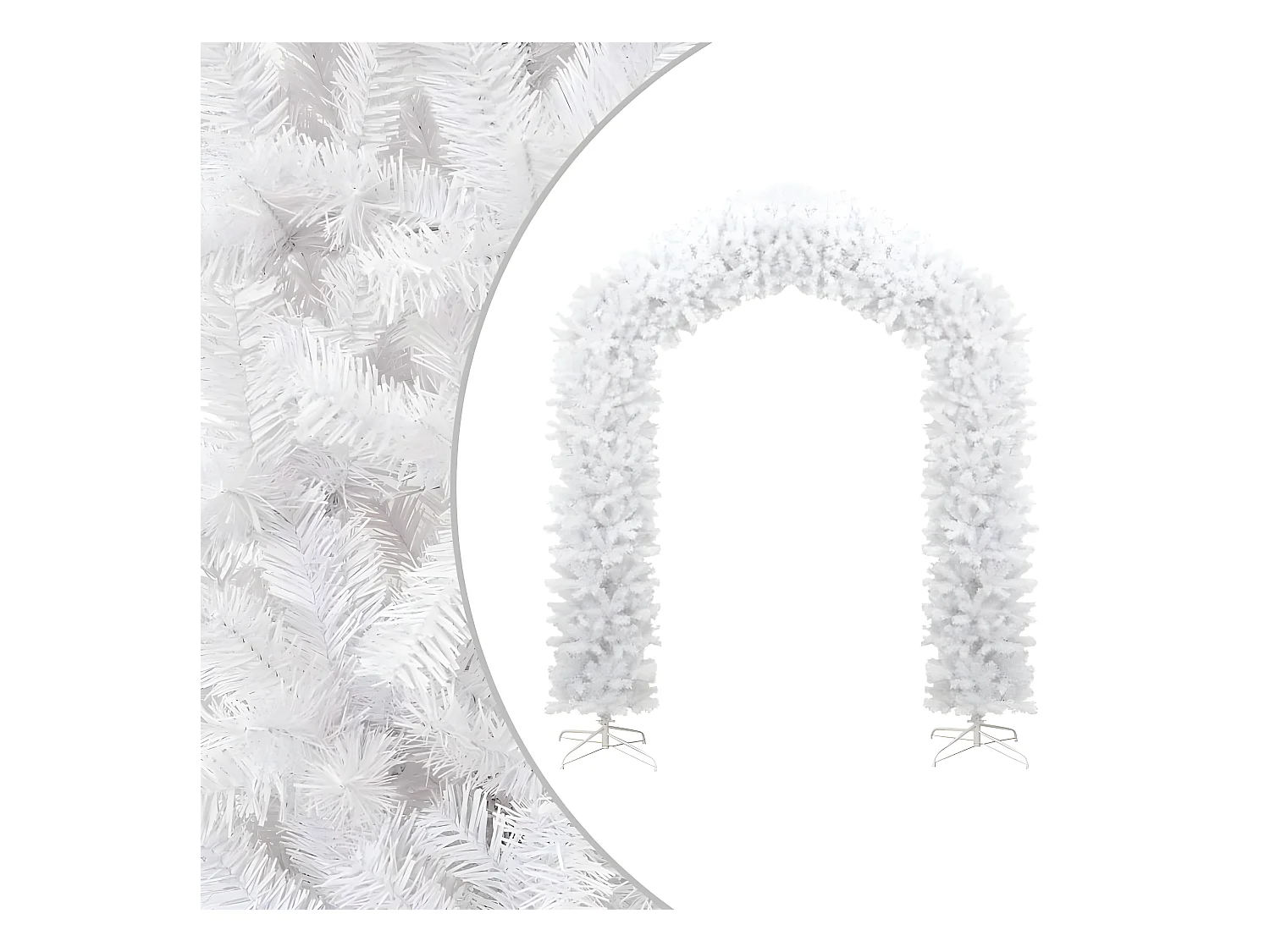 Arco per albero di Natale Bianco 270 cm