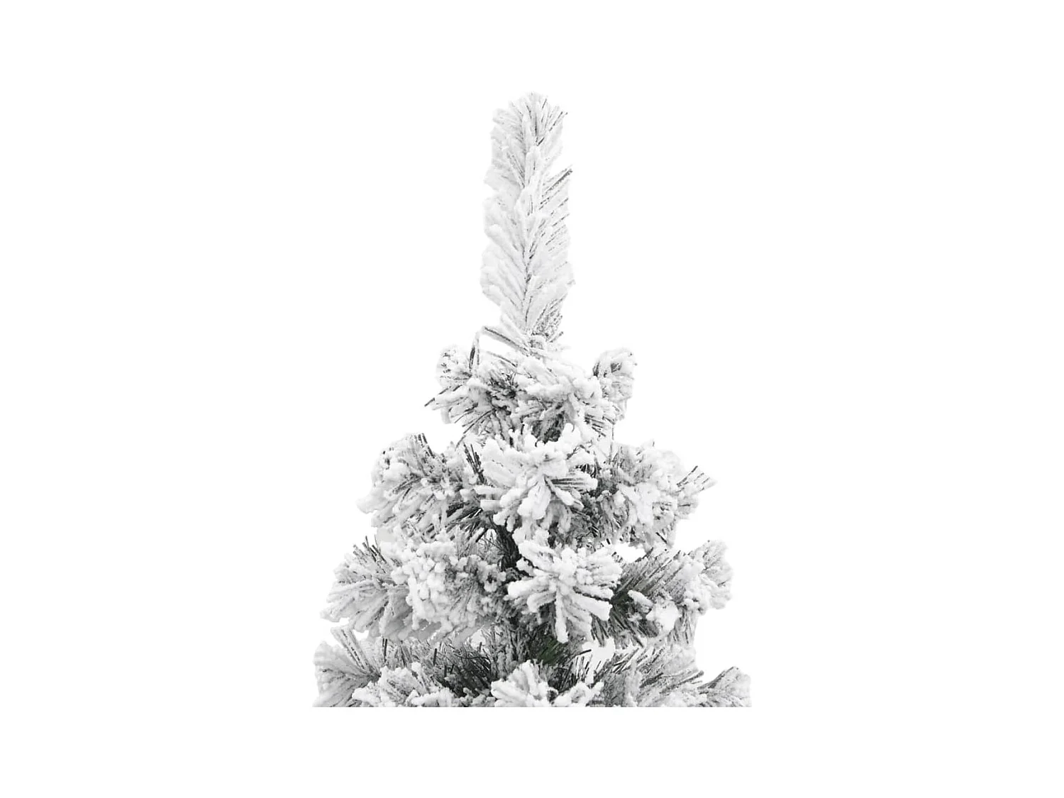 Dünner künstlicher Weihnachtsbaum, grüne Schneeflocke, 150 cm, PVC