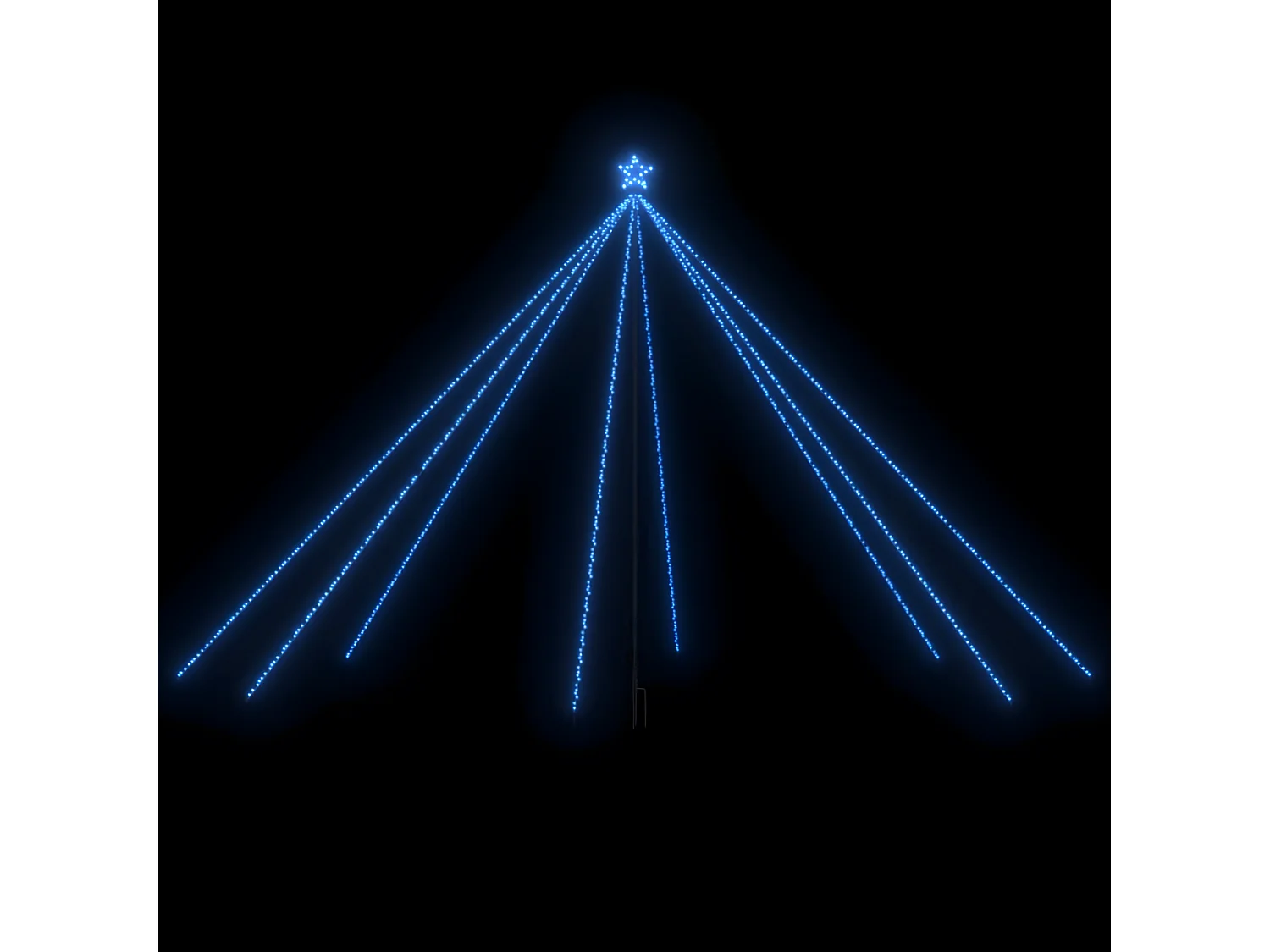 Lumières d'arbre de No?l Int/Extérieur 800 LED bleues 5 m