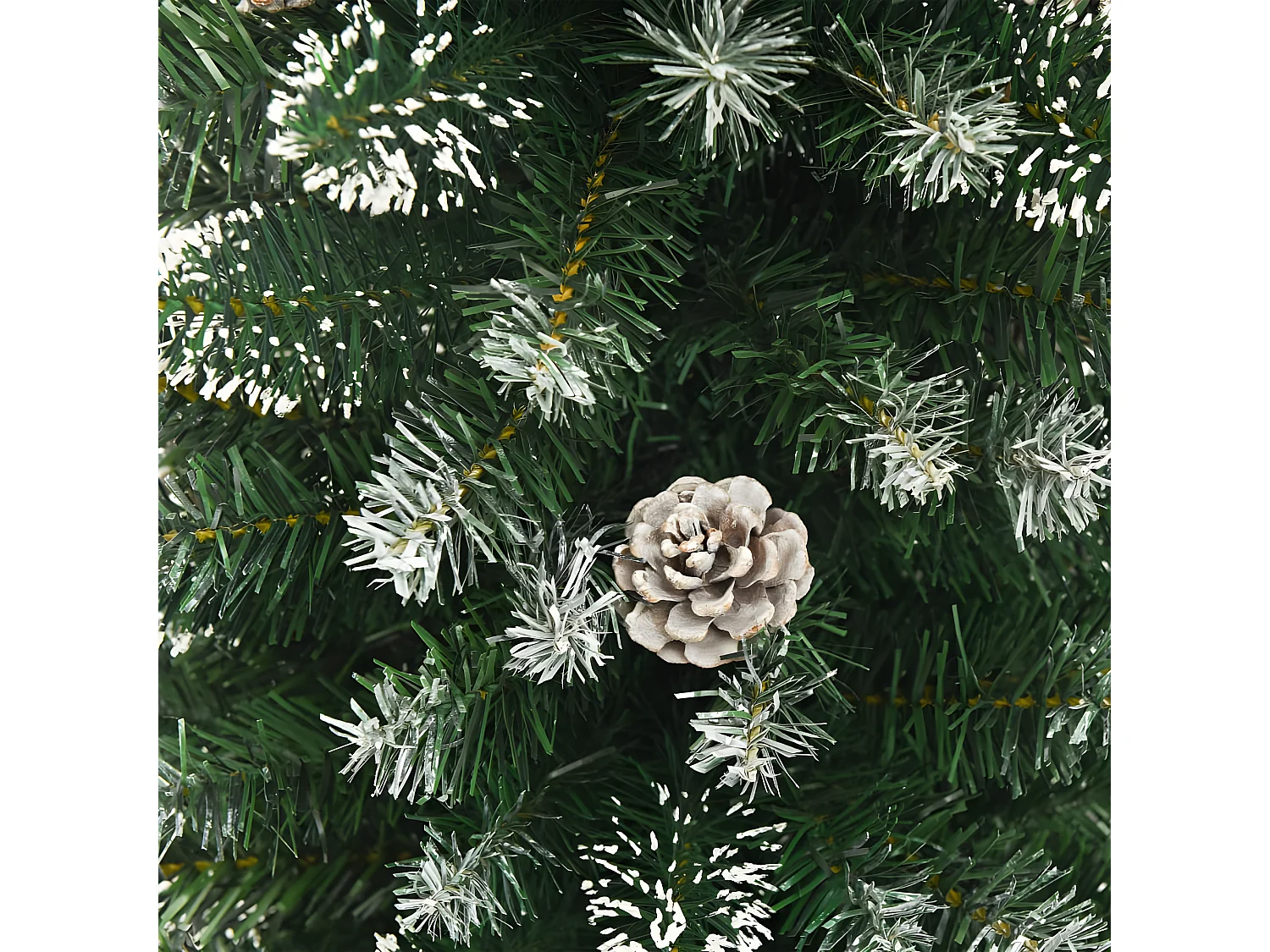 Sapin de No?l artificiel mince avec support 180 cm PVC