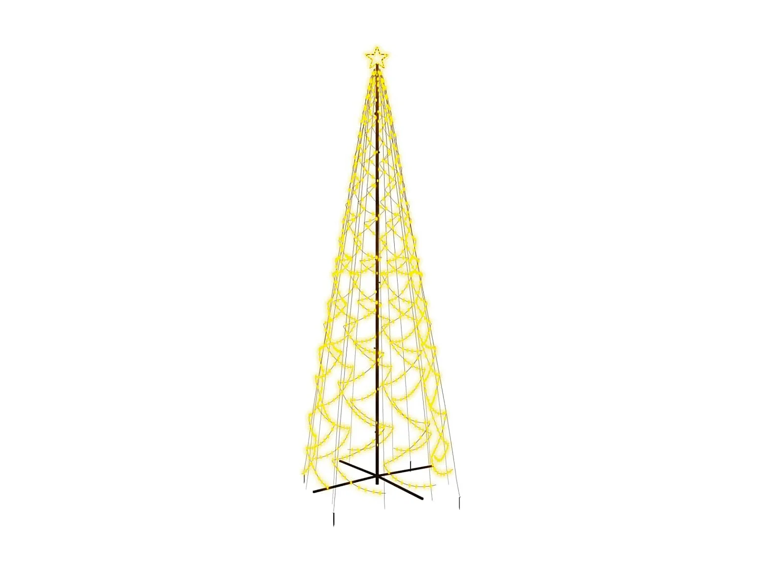 Arbre de No?l c?ne 1400 LED Blanc chaud 160x500 cm