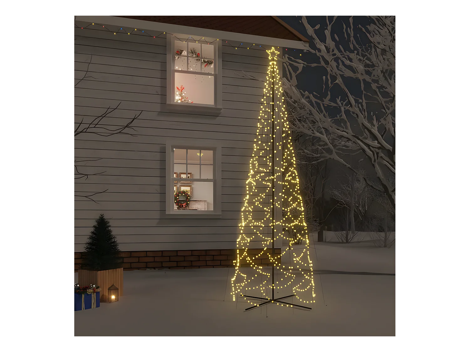 Kerstboom 1400 LED warm wit 160x500 cm