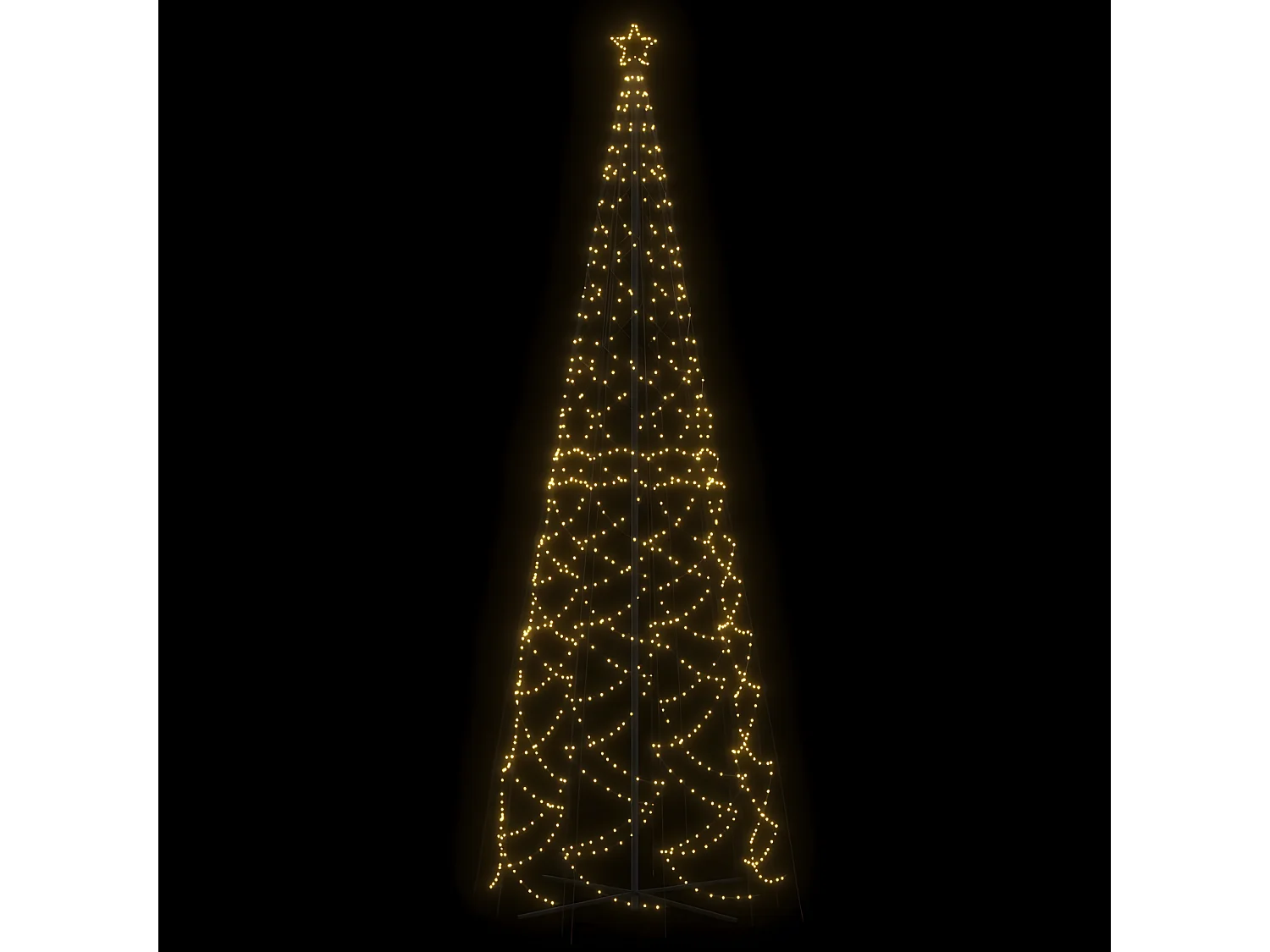 Arbre de No?l c?ne 1400 LED Blanc chaud 160x500 cm