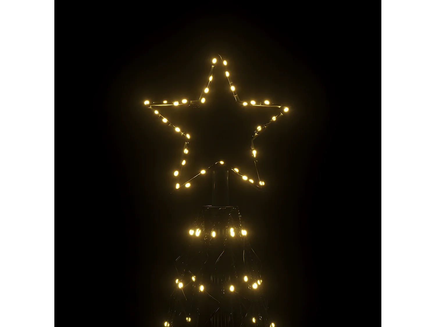 Arbre de No?l c?ne 1400 LED Blanc chaud 160x500 cm