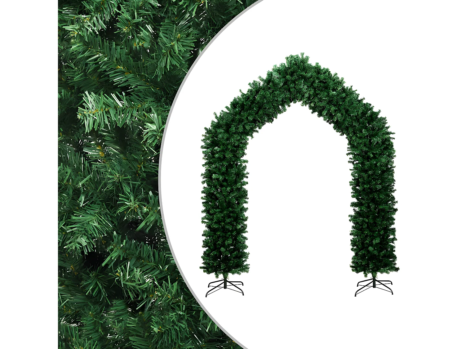 Grüner Weihnachtsbaumbogen 270 cm