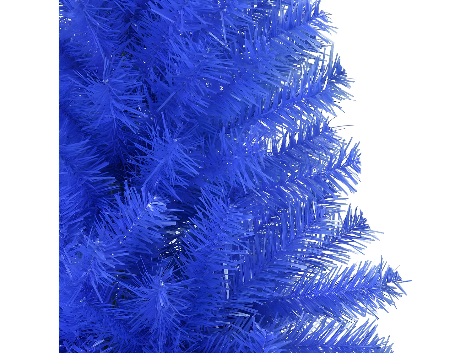 Sapin de No?l artificiel avec support bleu 180 cm PVC