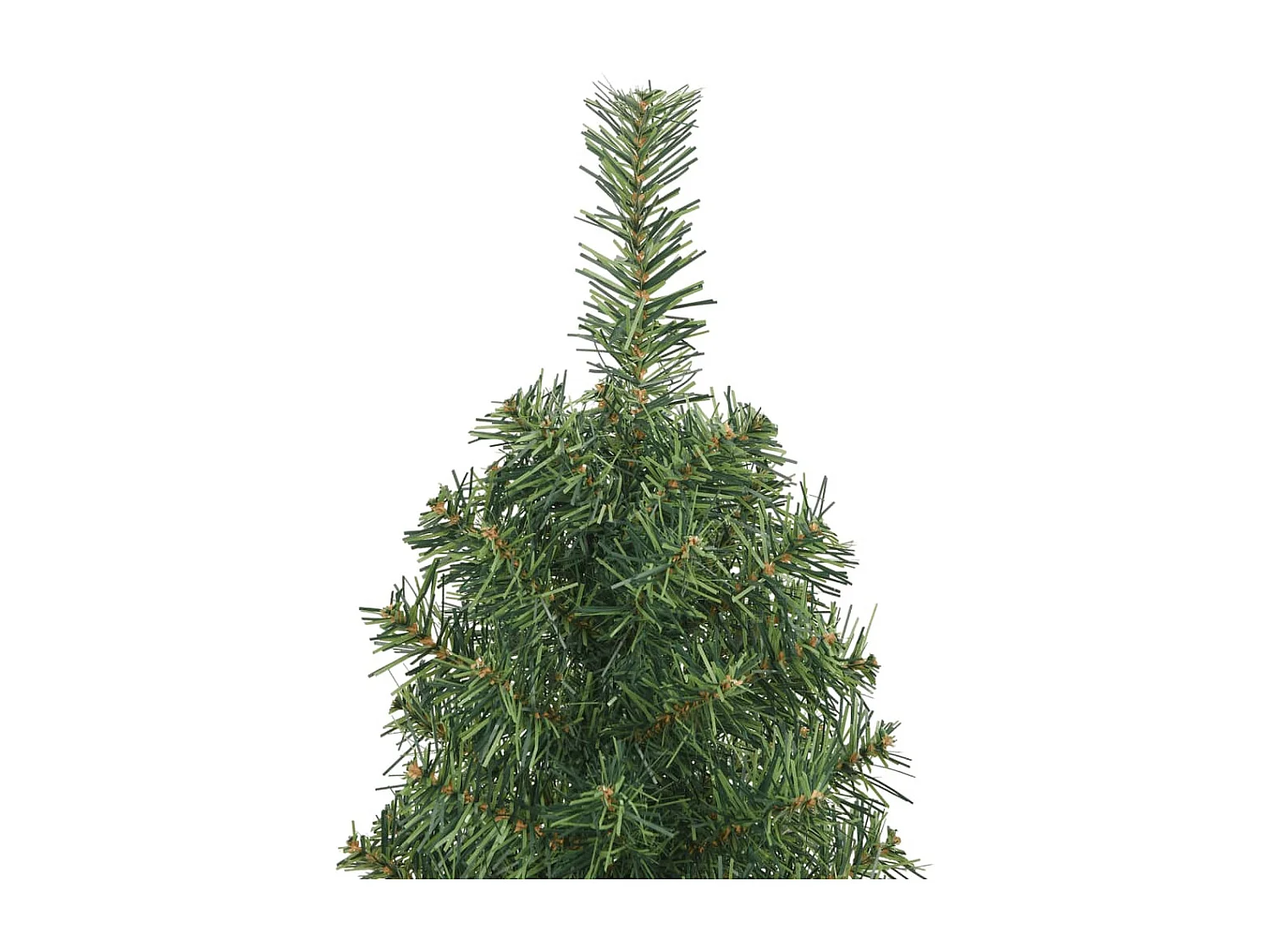 Árvore de Natal artificial fina com suporte verde 150 cm PVC