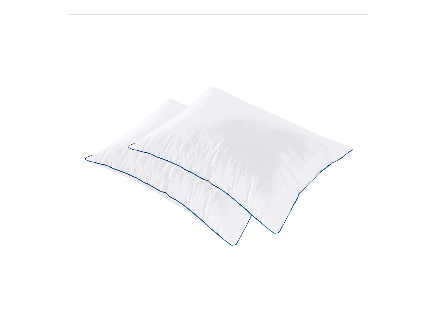 Oreiller moelleux coton et polyester 60x60 épais 5cm