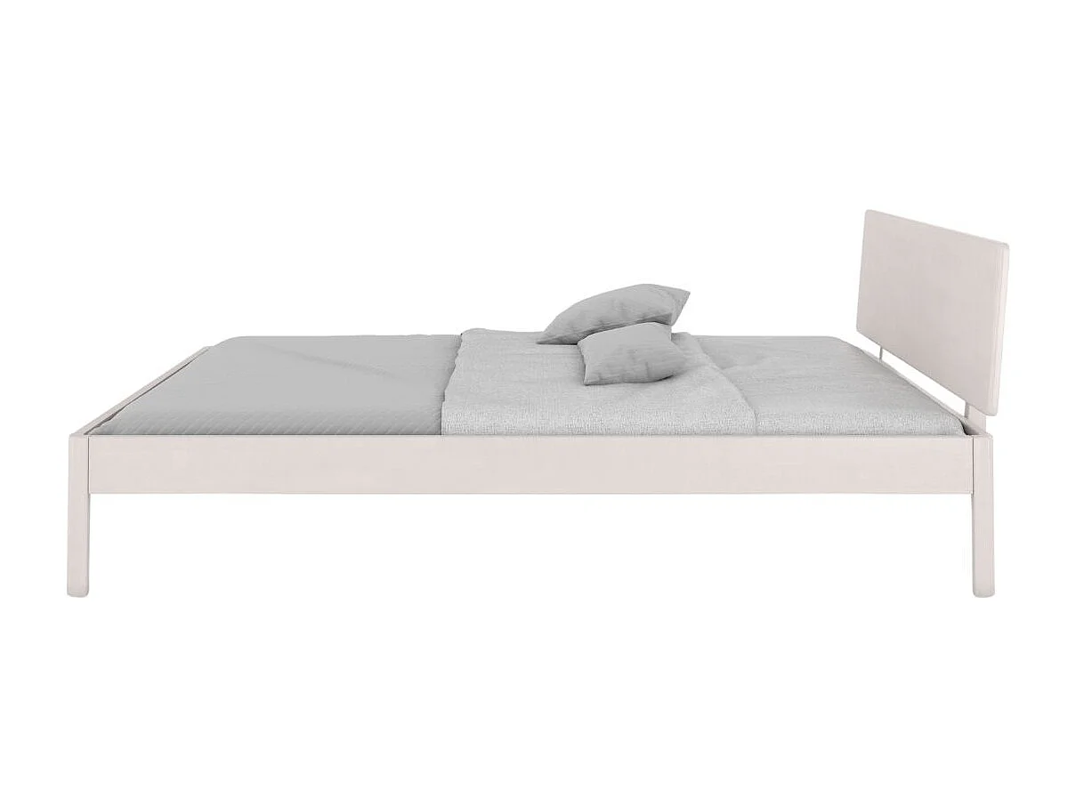 Łóżko bukowe Visby AMMER / 160x200 cm, kolor biały