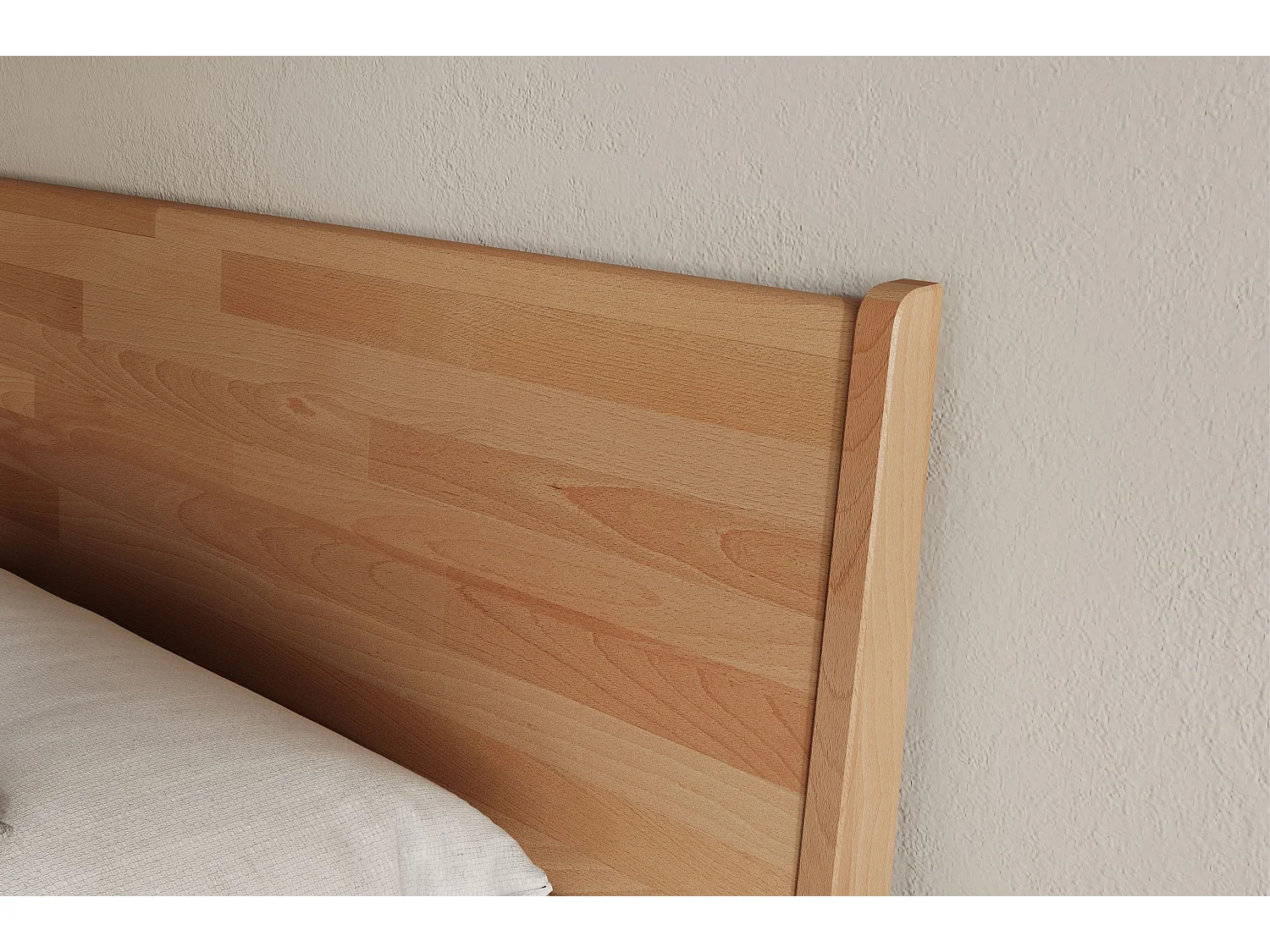 Lit en bois de hêtre RADOM / 160 x 200 cm, couleur naturelle