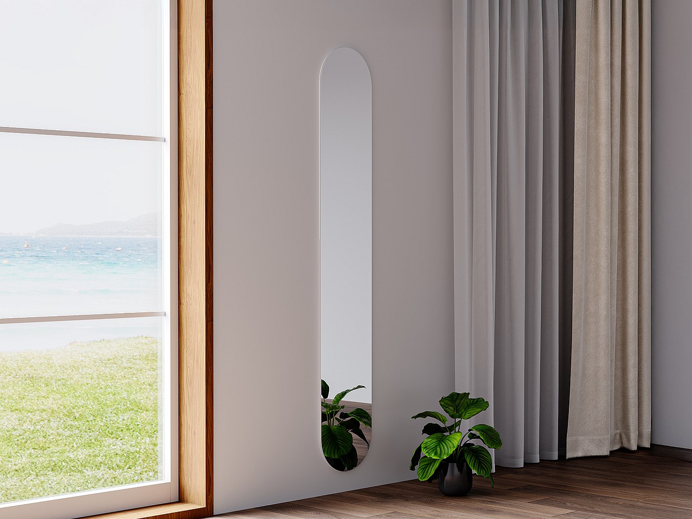 Casa delle bambole moderna con camino grigio, miniatura in scala 1:12 con luce - Italia