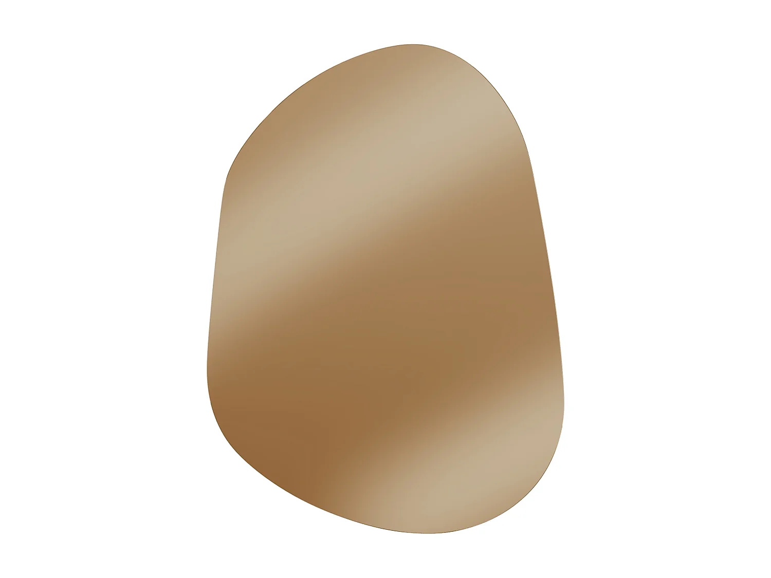 Organische getinte spiegel zonder kader - L50 x H68 cm - GUILINO