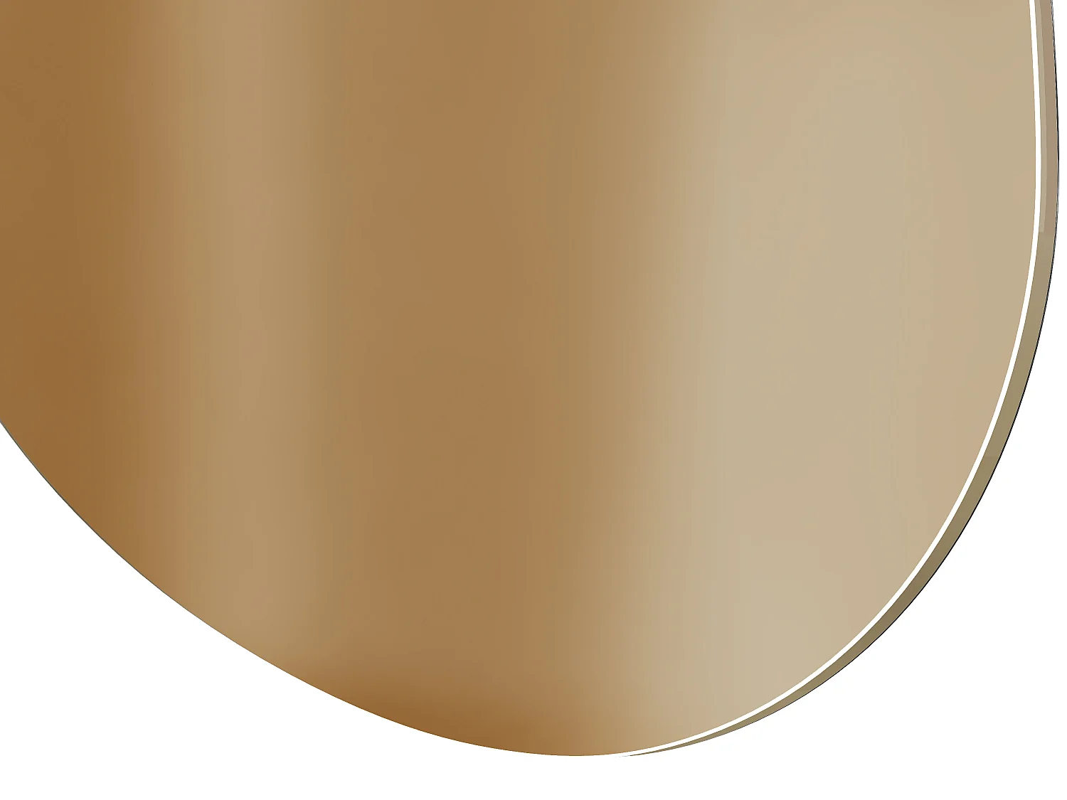 Organische getinte spiegel zonder kader - L50 x H68 cm - GUILINO