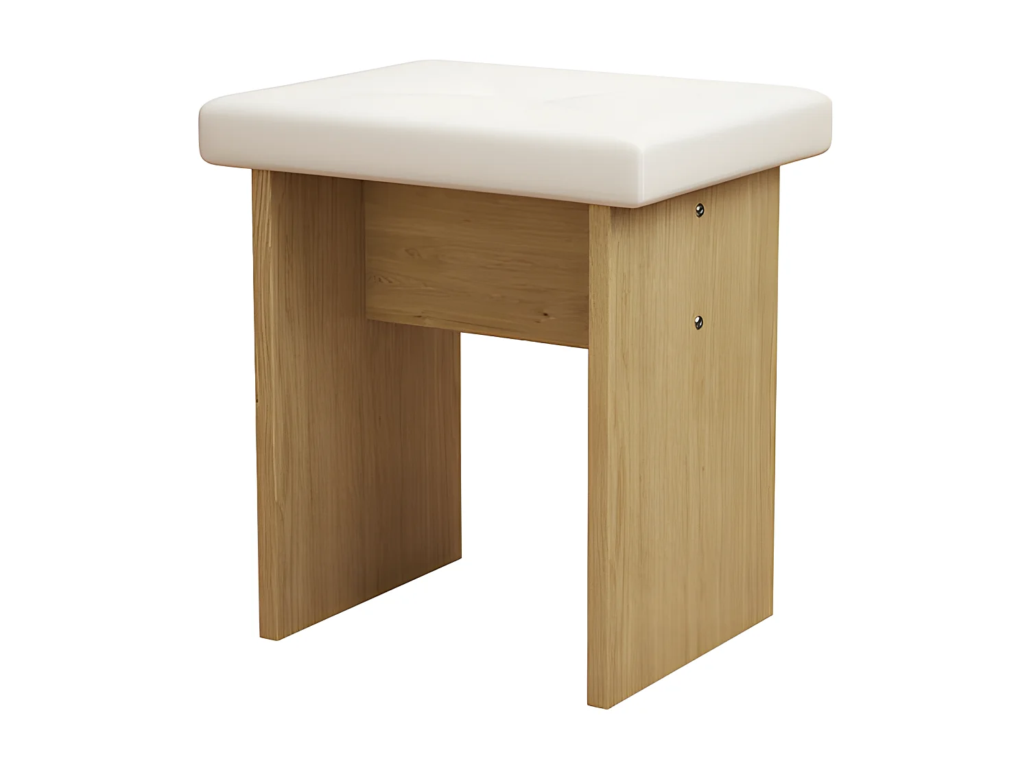 Ensemble table à manger avec 4 chaises - table pliante avec 2 tiroirs 140*80*75cm - en panneaux de particules - Blanc & Doré
