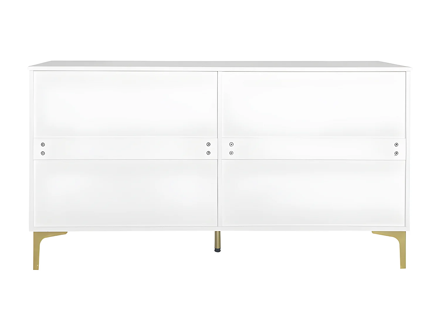 Laag dressoir - 6 lades - spaanplaat - Wit