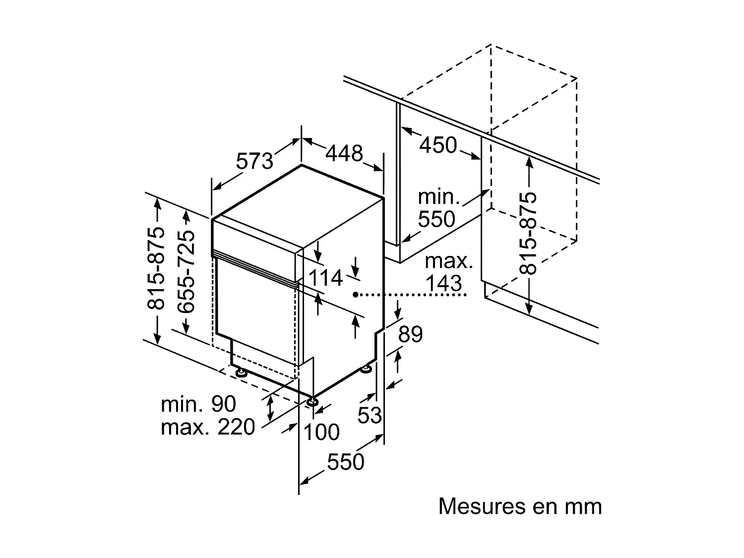 Lave-vaisselle encastrable BOSCH 9 Couverts 44.8cm F, SPI 2 IKS 10 E