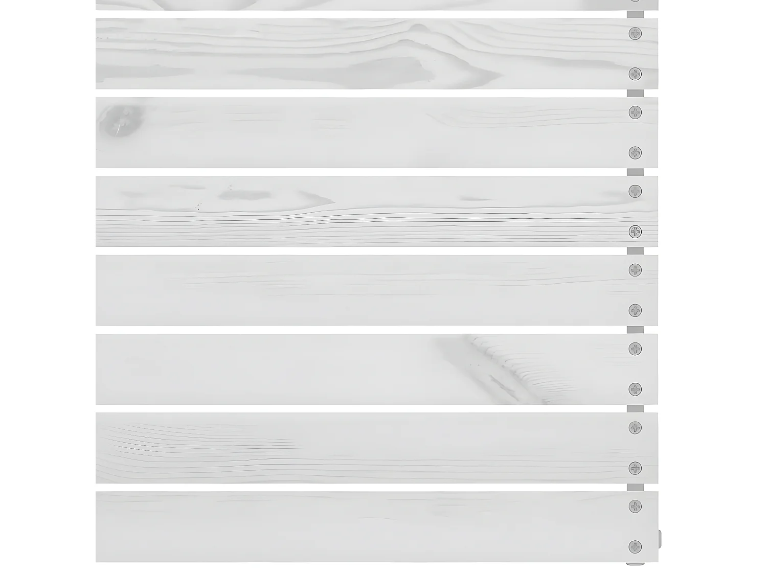 Canapé d'angle de jardin Blanc Bois de pin massif