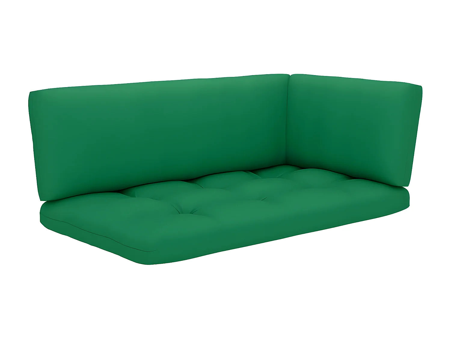 Canapé palette 2 places avec coussins Bois de pin imprégné