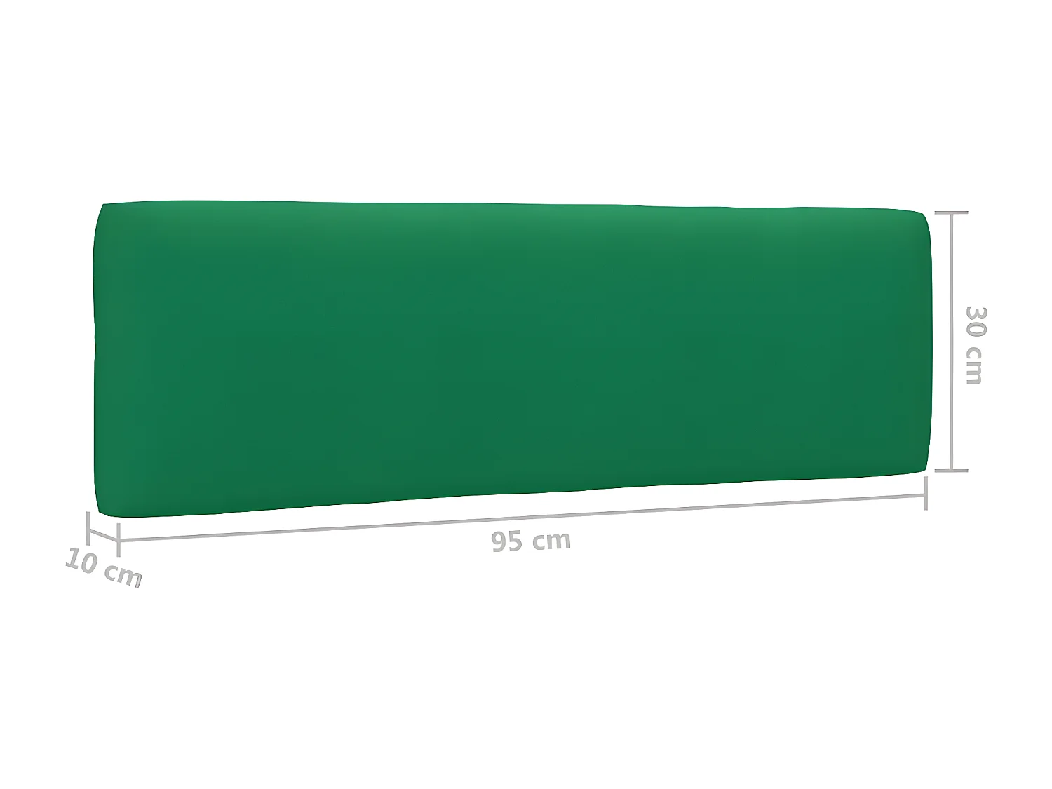 Canapé palette 2 places avec coussins Bois de pin imprégné