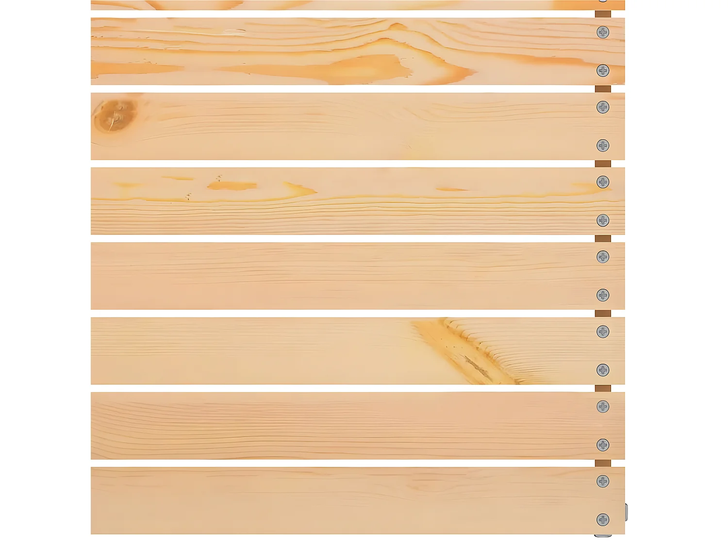 Sofá central de jardín madera de pino maciza