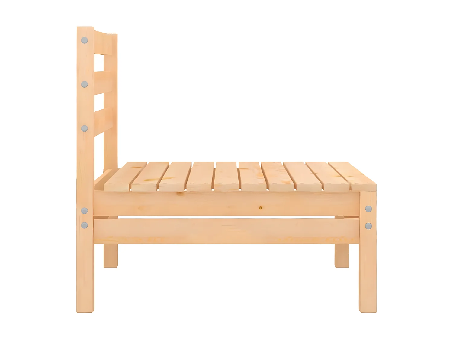 Canapés centraux de jardin 4 pièces Bois de pin massif