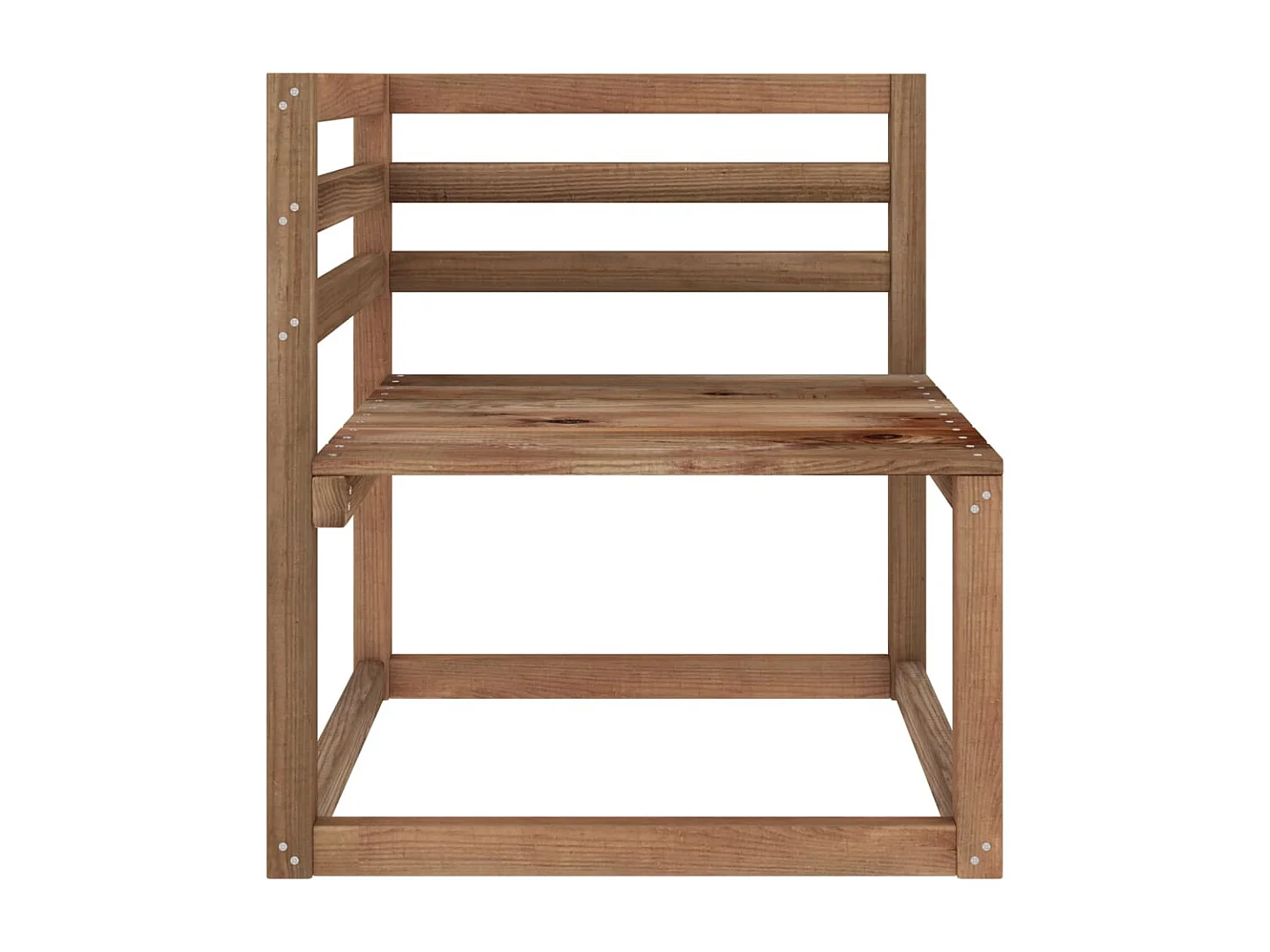 Canapé palette de jardin 2 places et coussins anthracite Pinède