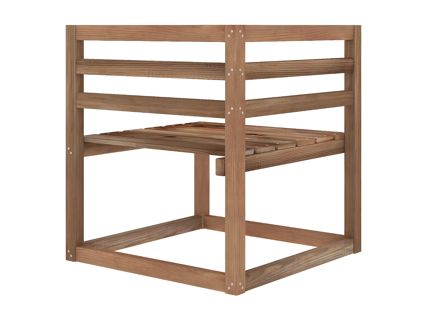 Canapé palette de jardin 2 places et coussins anthracite Pinède