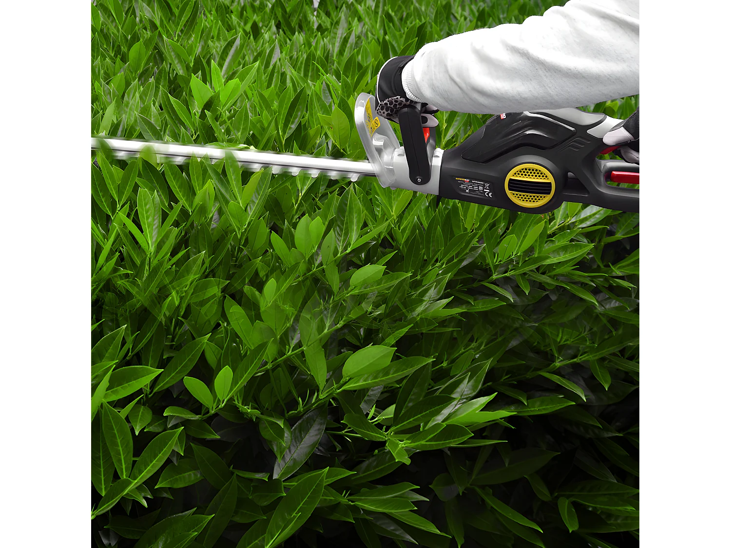 Taille-haies électrique 600W avec lame 55 cm - Coupe 20 mm - Poignée rotative - Gardeo Pro