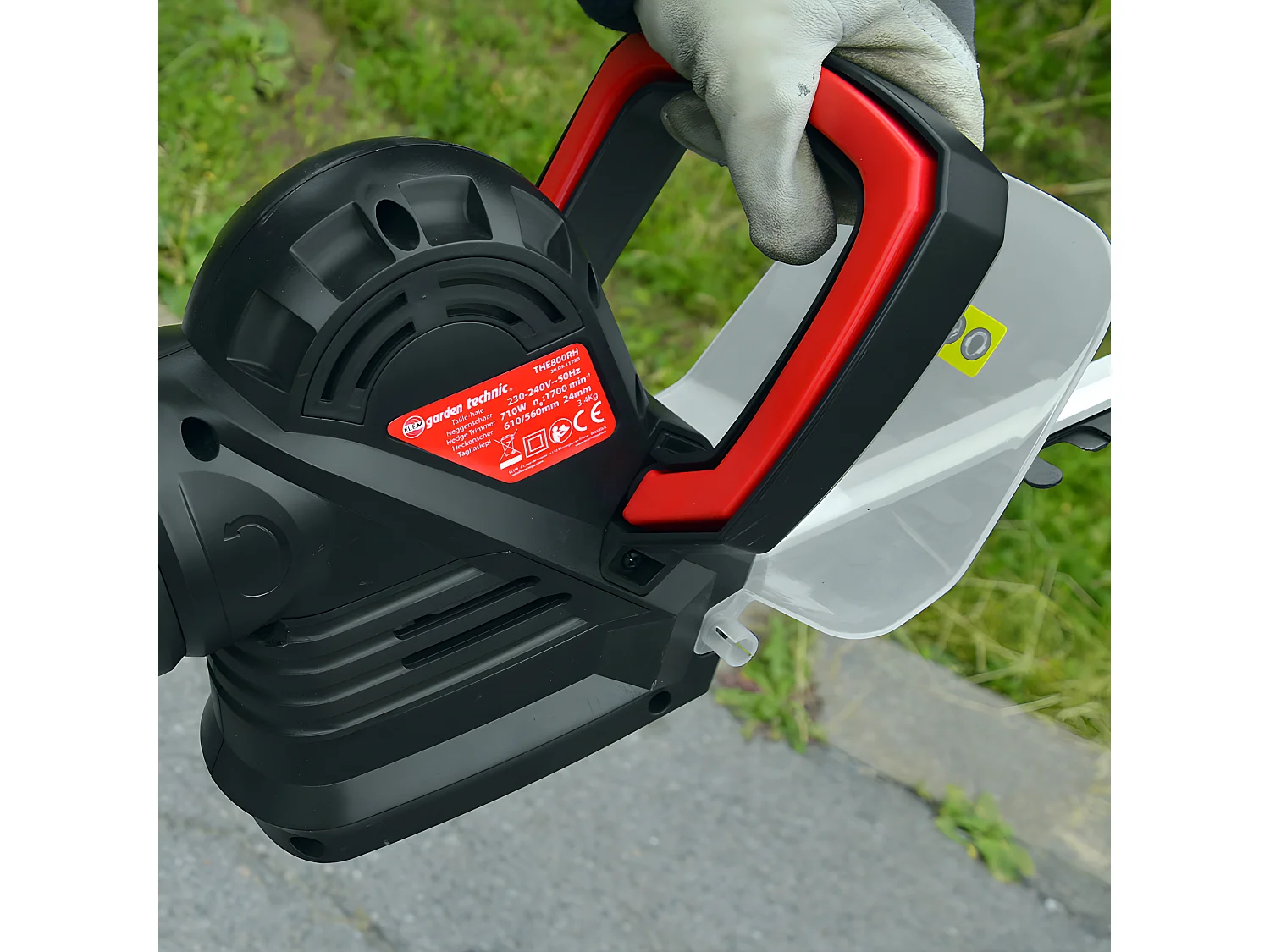 Elektrische heggenschaar Elem Garden Technic 710 W, mes 61 cm, draaibare achterste handgreep