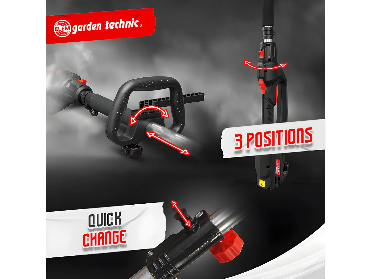 Scie a ebrancher - Taille haies 1000W - Elem Garden