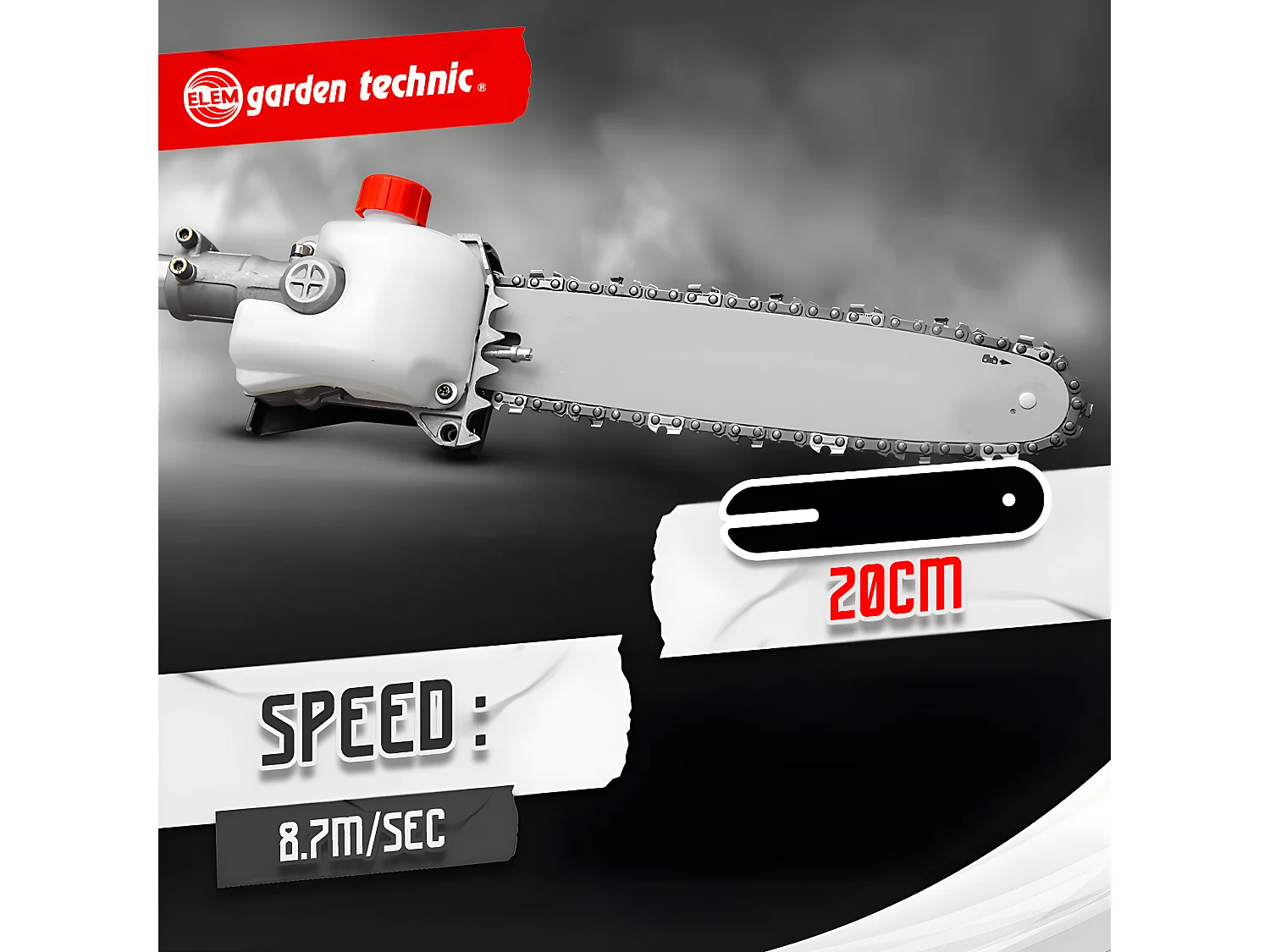 Scie a ebrancher - Taille haies 1000W - Elem Garden