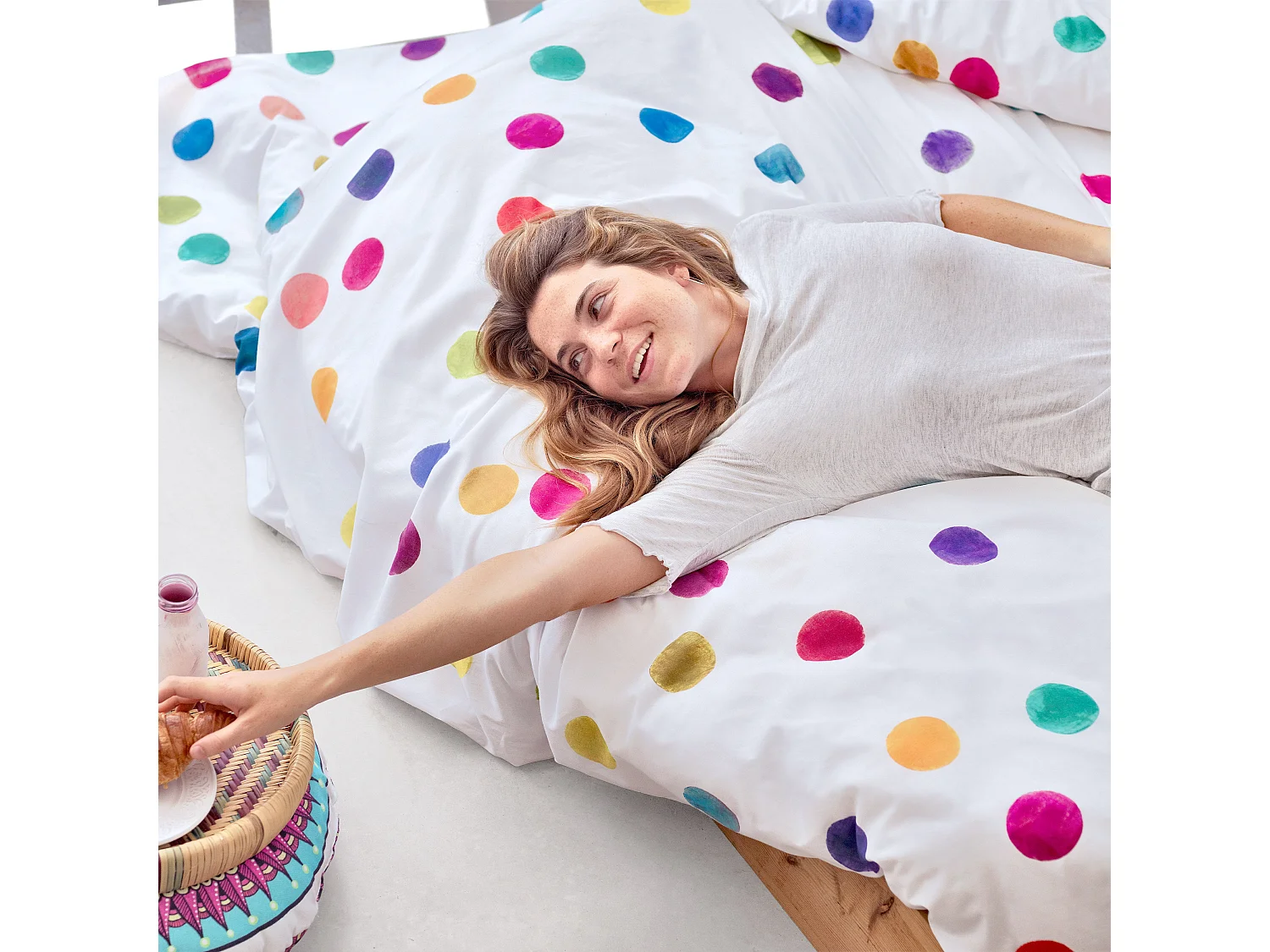 Dekbedovertrek 220x220 cm (Bed 135/140) Confetti