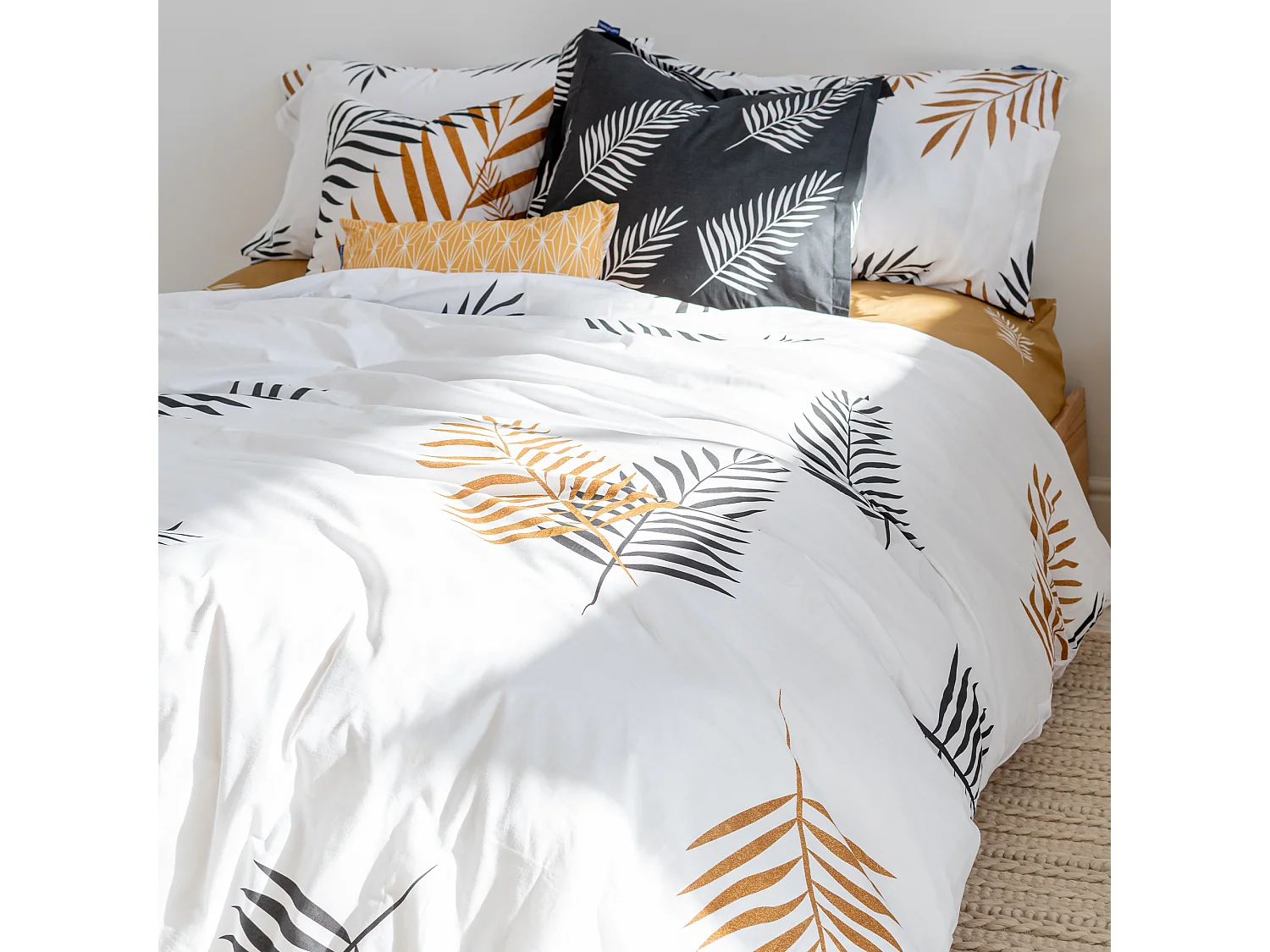 Bettbezug 220x220 cm (Bett 135/140) Foliage